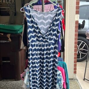 St. John’s Bay small size ladies dress in blue